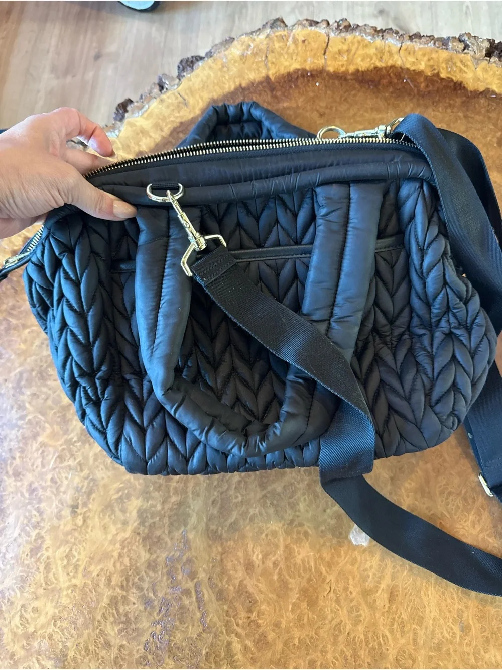 HAPP Baby Paige Mini Quilted Puffer Diaper Bag Crossbody